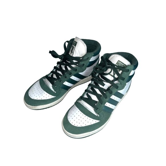 adidas Shoes - Adidas Top Ten RB Sneakers Green White High Top Athletic Shoes Womens 8